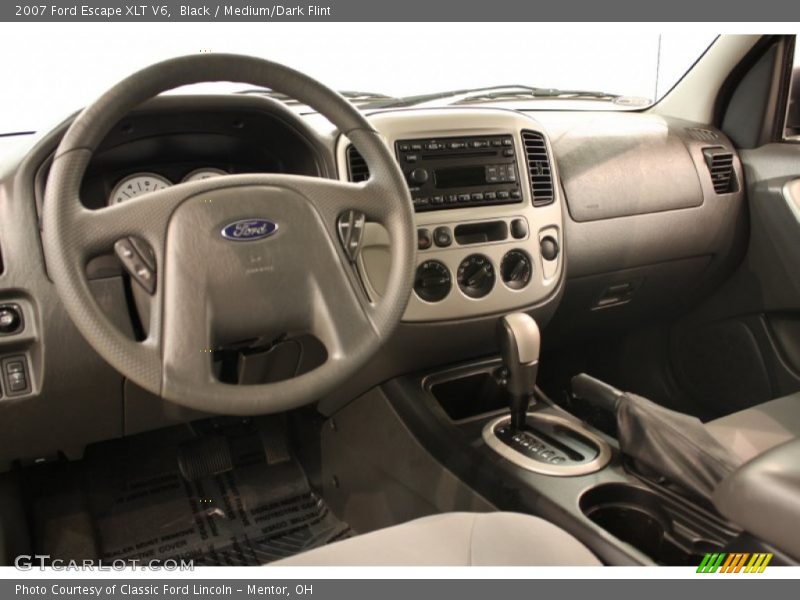 Black / Medium/Dark Flint 2007 Ford Escape XLT V6