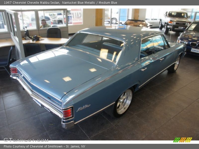 Nantucket Blue Metallic / Medium Blue 1967 Chevrolet Chevelle Malibu Sedan