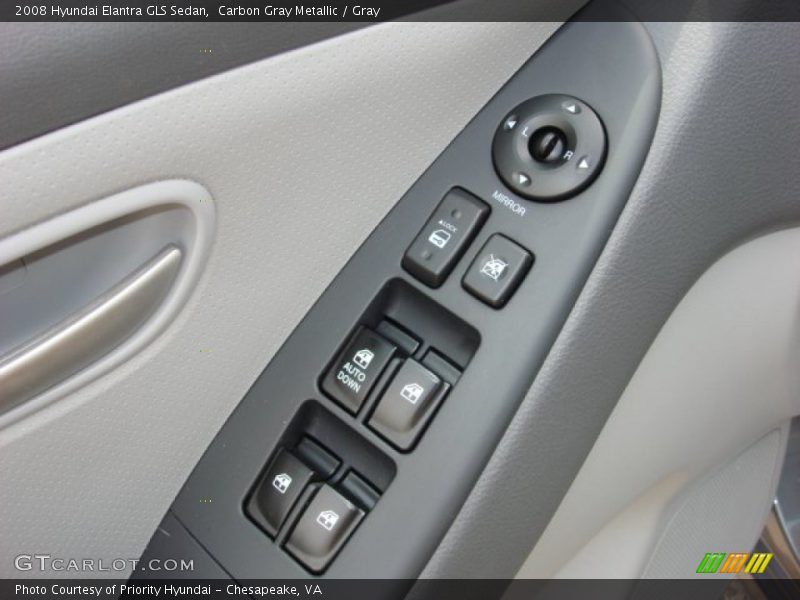 Carbon Gray Metallic / Gray 2008 Hyundai Elantra GLS Sedan