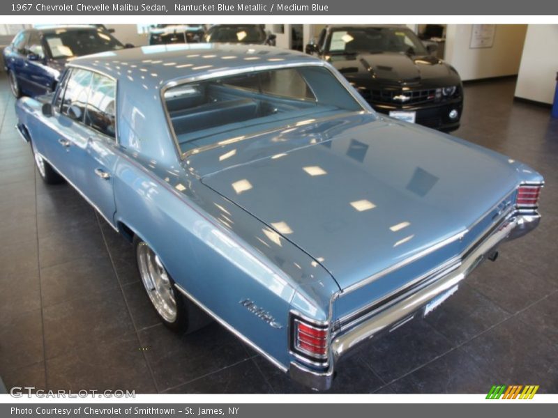 Nantucket Blue Metallic / Medium Blue 1967 Chevrolet Chevelle Malibu Sedan