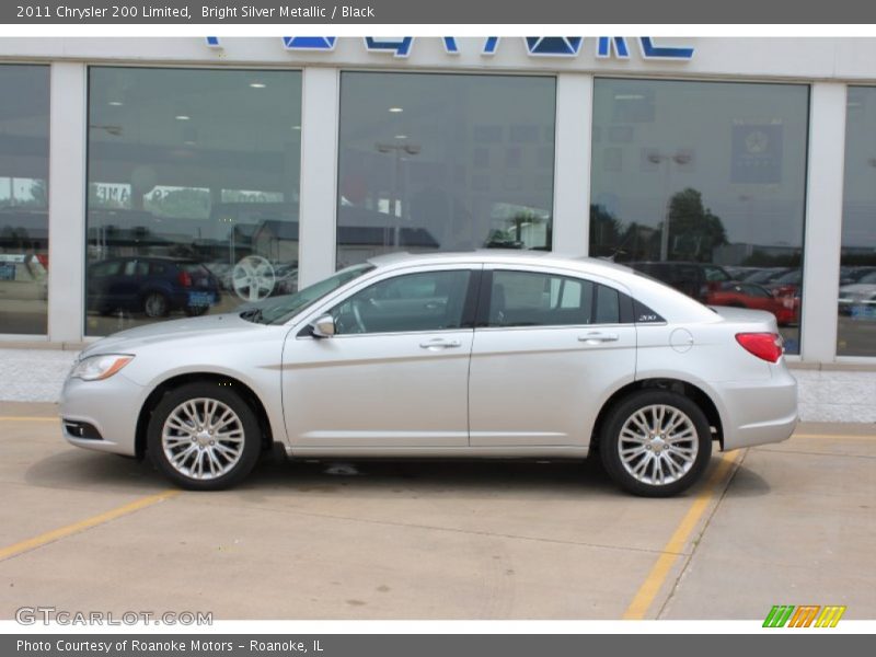 Bright Silver Metallic / Black 2011 Chrysler 200 Limited