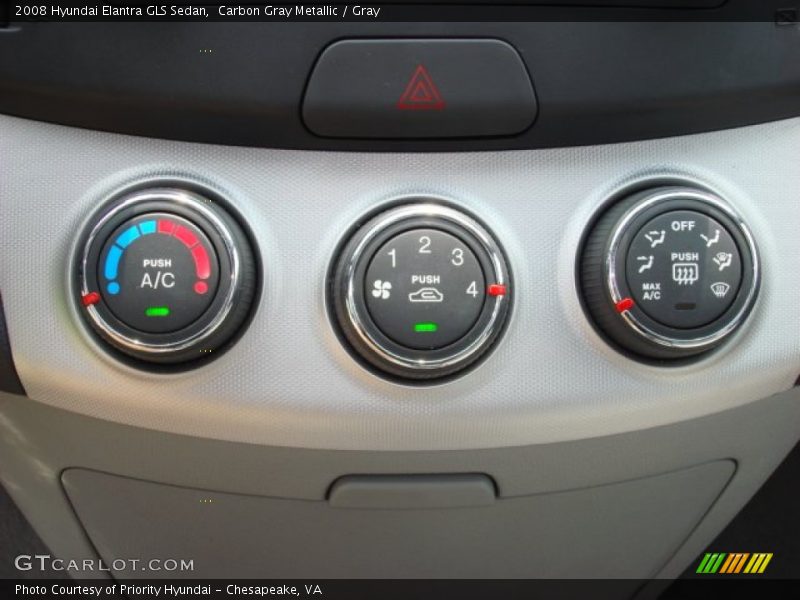 Carbon Gray Metallic / Gray 2008 Hyundai Elantra GLS Sedan