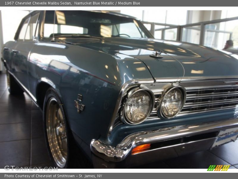 Nantucket Blue Metallic / Medium Blue 1967 Chevrolet Chevelle Malibu Sedan