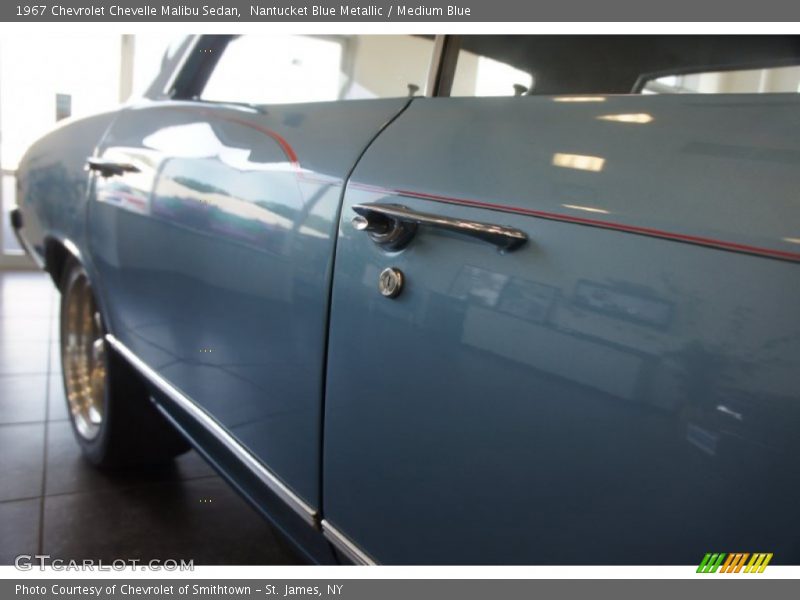 Nantucket Blue Metallic / Medium Blue 1967 Chevrolet Chevelle Malibu Sedan