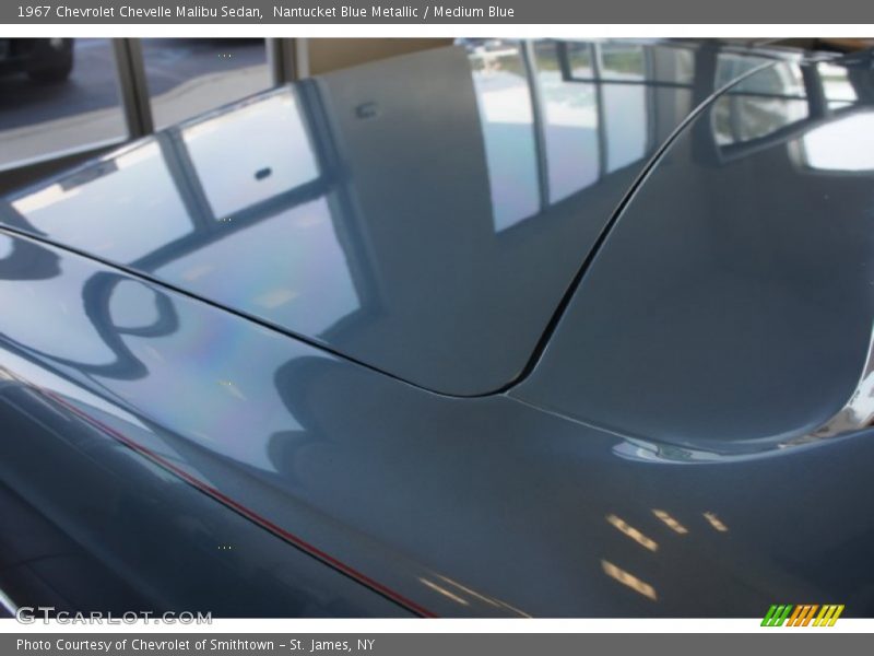 Nantucket Blue Metallic / Medium Blue 1967 Chevrolet Chevelle Malibu Sedan