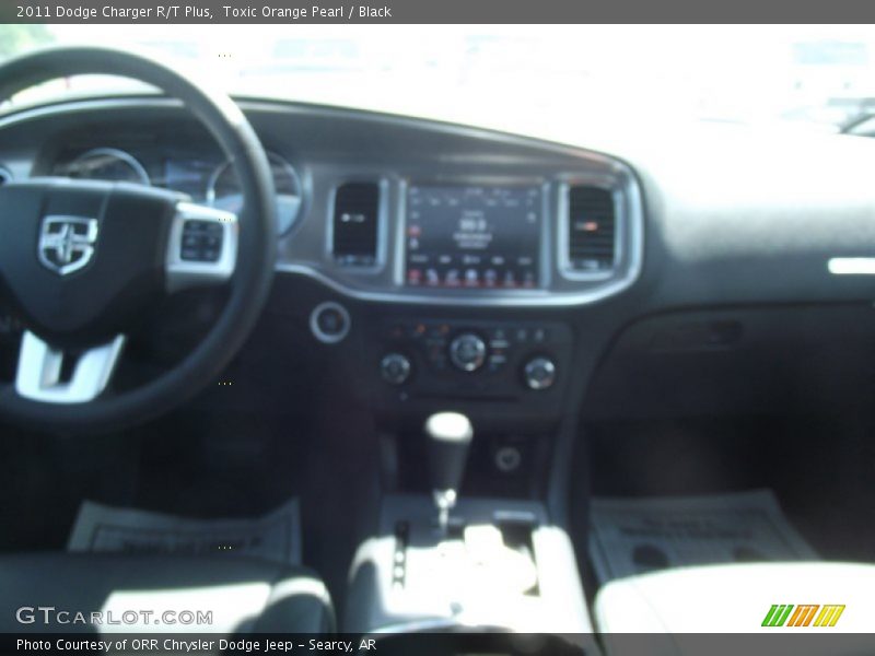 Toxic Orange Pearl / Black 2011 Dodge Charger R/T Plus