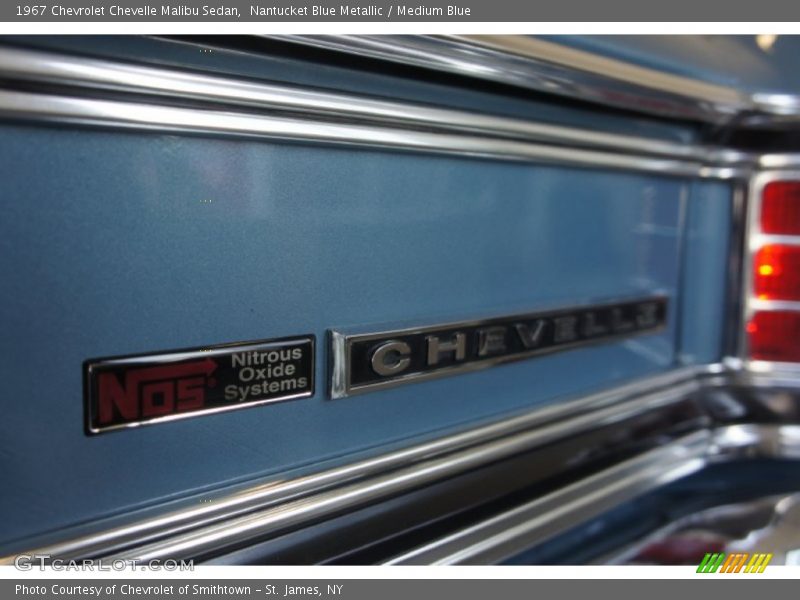 Nantucket Blue Metallic / Medium Blue 1967 Chevrolet Chevelle Malibu Sedan