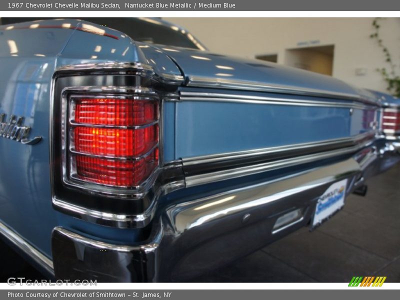 Nantucket Blue Metallic / Medium Blue 1967 Chevrolet Chevelle Malibu Sedan