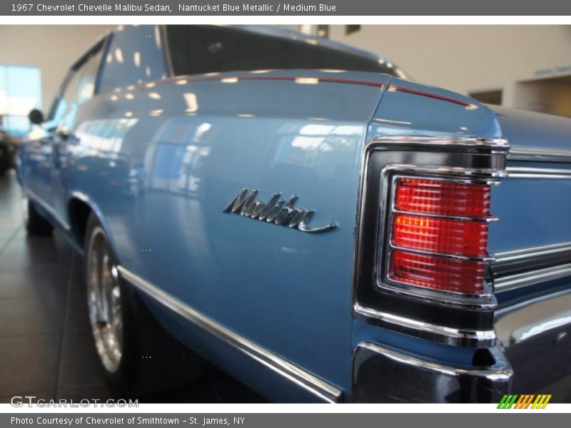 Nantucket Blue Metallic / Medium Blue 1967 Chevrolet Chevelle Malibu Sedan