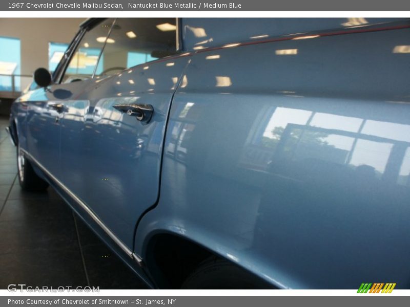 Nantucket Blue Metallic / Medium Blue 1967 Chevrolet Chevelle Malibu Sedan
