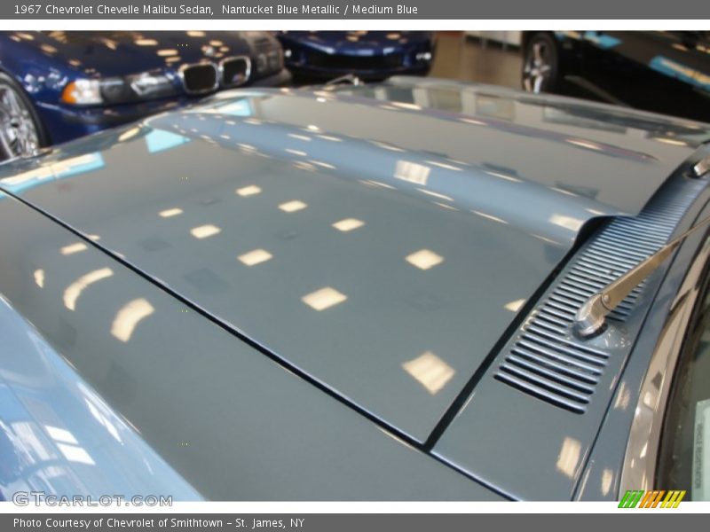 Nantucket Blue Metallic / Medium Blue 1967 Chevrolet Chevelle Malibu Sedan