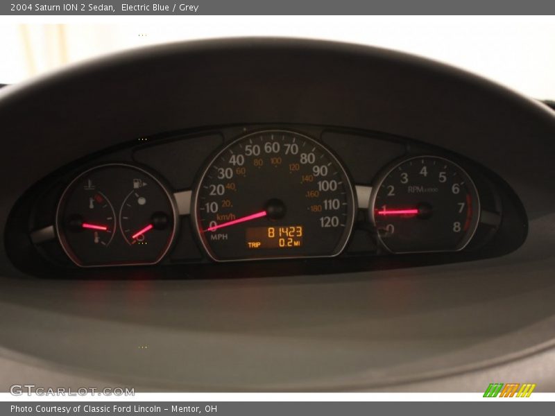 Electric Blue / Grey 2004 Saturn ION 2 Sedan