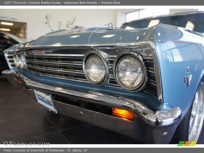 Nantucket Blue Metallic / Medium Blue 1967 Chevrolet Chevelle Malibu Sedan