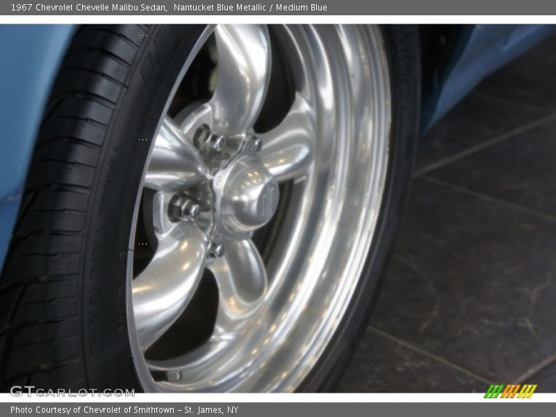 Nantucket Blue Metallic / Medium Blue 1967 Chevrolet Chevelle Malibu Sedan