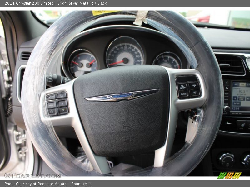 Bright Silver Metallic / Black 2011 Chrysler 200 Limited