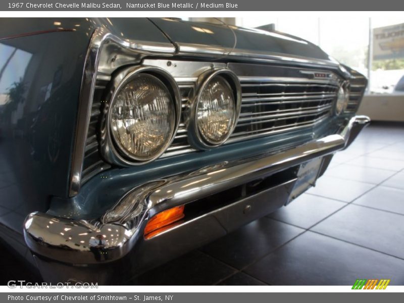 Nantucket Blue Metallic / Medium Blue 1967 Chevrolet Chevelle Malibu Sedan