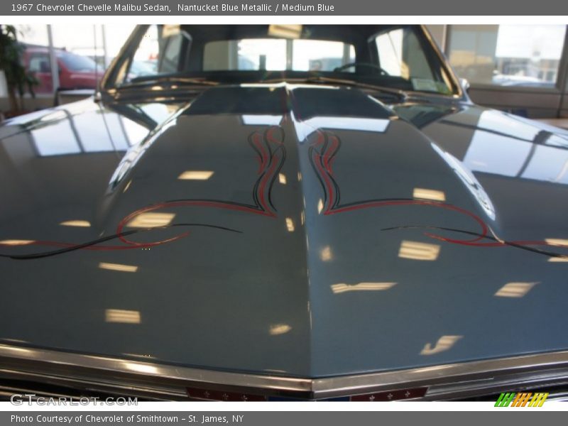 Nantucket Blue Metallic / Medium Blue 1967 Chevrolet Chevelle Malibu Sedan