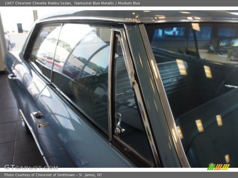 Nantucket Blue Metallic / Medium Blue 1967 Chevrolet Chevelle Malibu Sedan