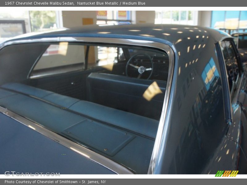Nantucket Blue Metallic / Medium Blue 1967 Chevrolet Chevelle Malibu Sedan
