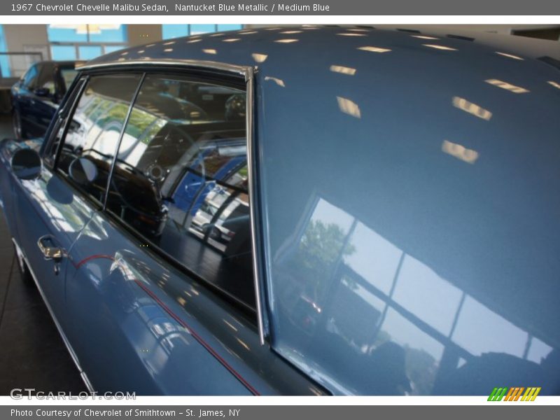 Nantucket Blue Metallic / Medium Blue 1967 Chevrolet Chevelle Malibu Sedan