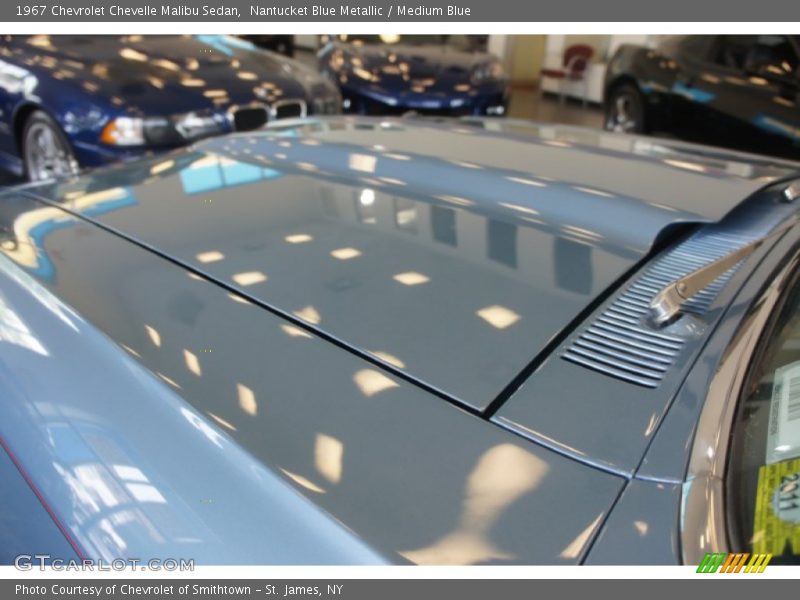 Nantucket Blue Metallic / Medium Blue 1967 Chevrolet Chevelle Malibu Sedan