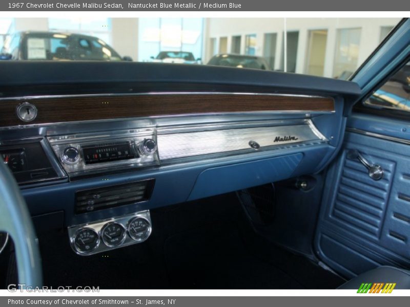 Nantucket Blue Metallic / Medium Blue 1967 Chevrolet Chevelle Malibu Sedan