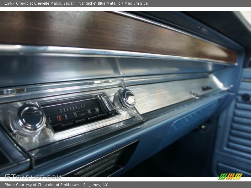 Nantucket Blue Metallic / Medium Blue 1967 Chevrolet Chevelle Malibu Sedan