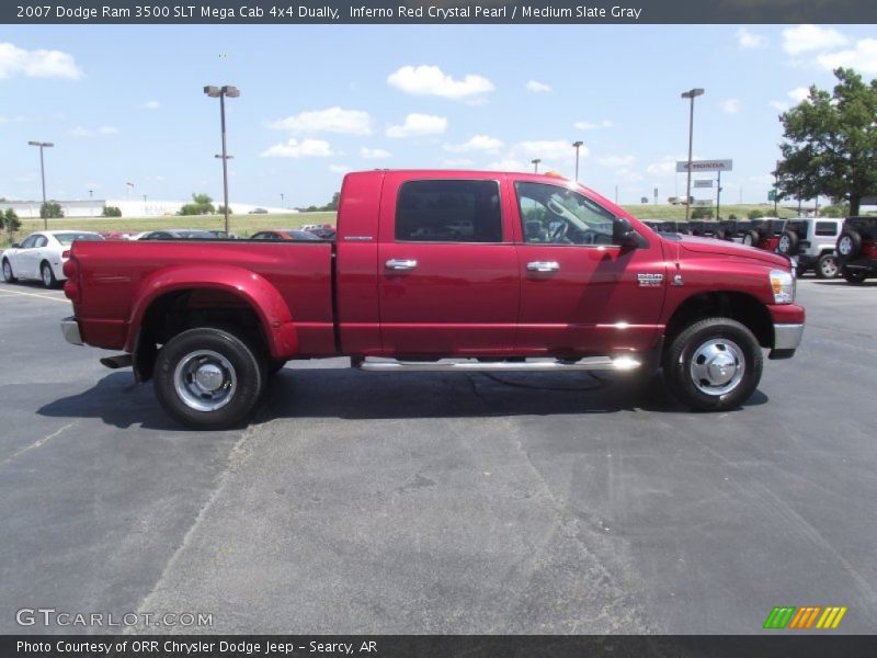  2007 Ram 3500 SLT Mega Cab 4x4 Dually Inferno Red Crystal Pearl