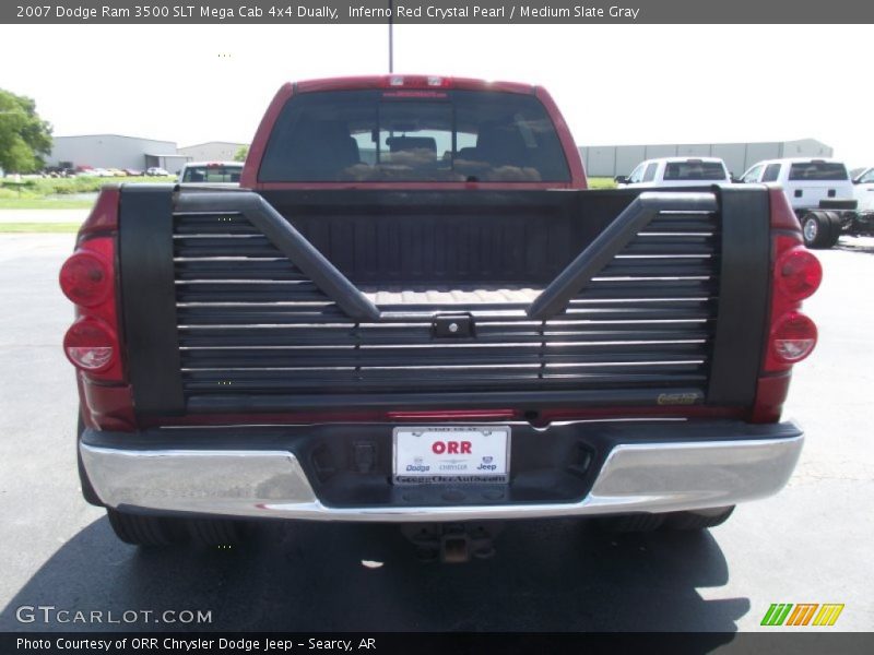 Inferno Red Crystal Pearl / Medium Slate Gray 2007 Dodge Ram 3500 SLT Mega Cab 4x4 Dually