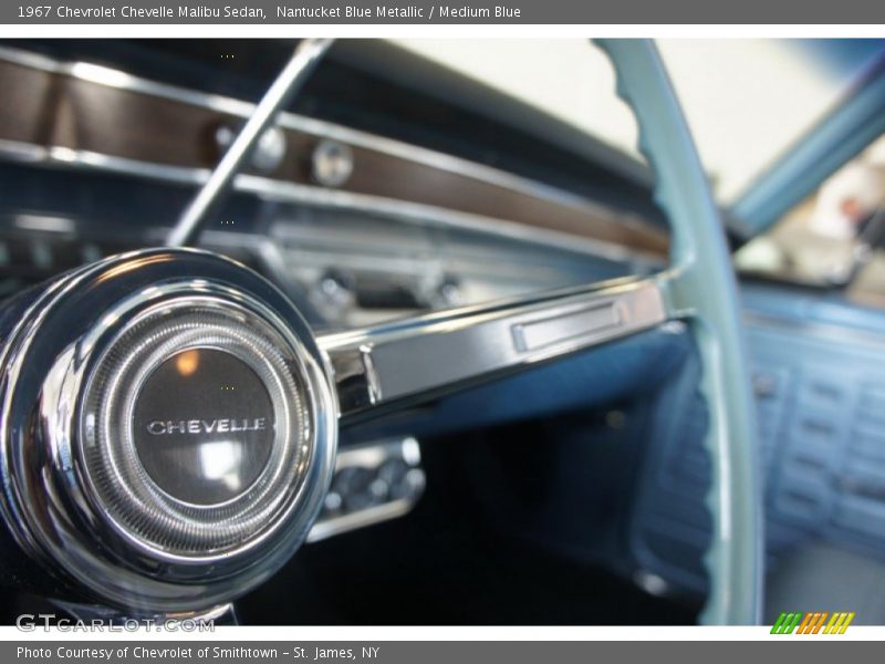 Nantucket Blue Metallic / Medium Blue 1967 Chevrolet Chevelle Malibu Sedan