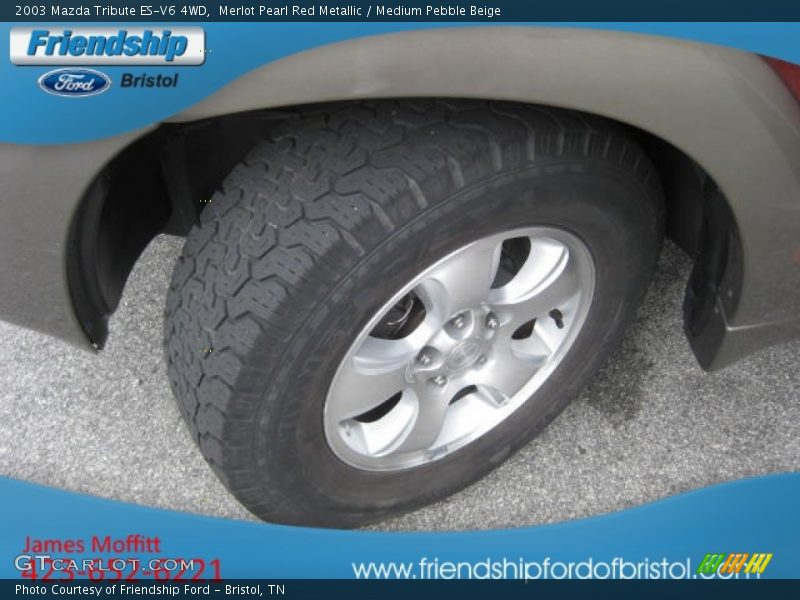 Merlot Pearl Red Metallic / Medium Pebble Beige 2003 Mazda Tribute ES-V6 4WD
