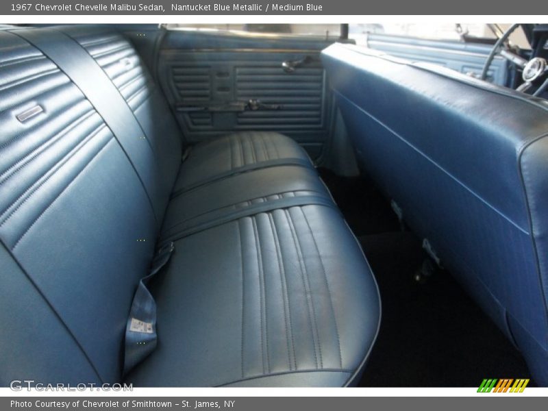 Nantucket Blue Metallic / Medium Blue 1967 Chevrolet Chevelle Malibu Sedan