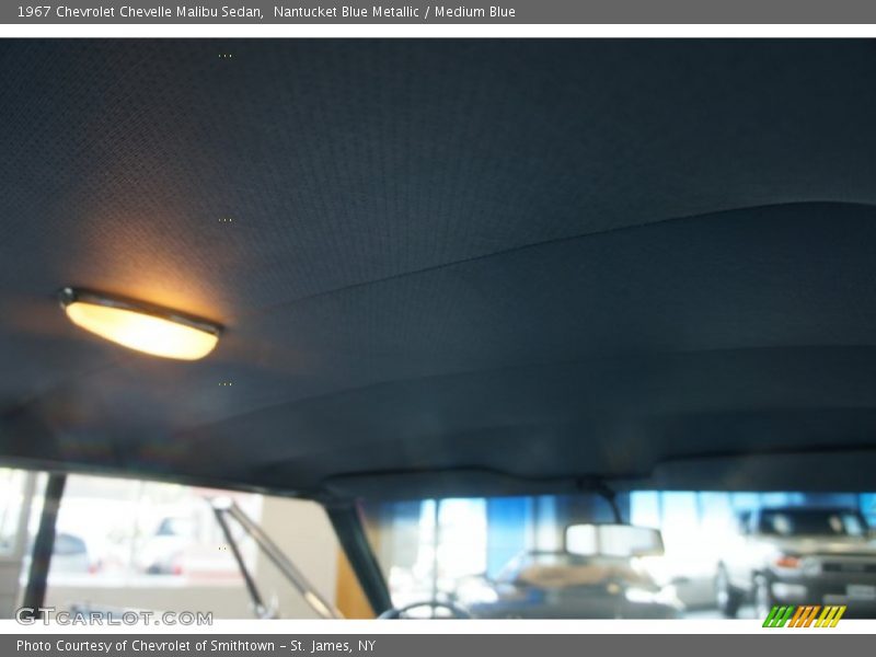 Nantucket Blue Metallic / Medium Blue 1967 Chevrolet Chevelle Malibu Sedan