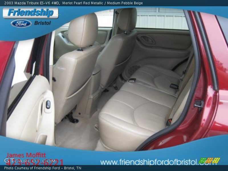 Merlot Pearl Red Metallic / Medium Pebble Beige 2003 Mazda Tribute ES-V6 4WD