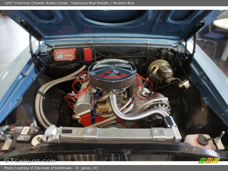Nantucket Blue Metallic / Medium Blue 1967 Chevrolet Chevelle Malibu Sedan