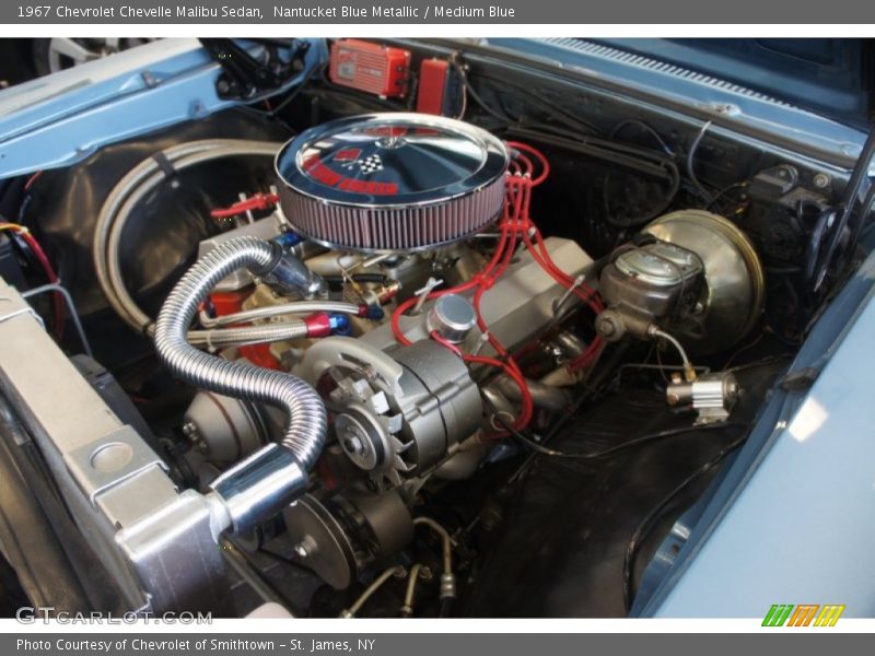 Nantucket Blue Metallic / Medium Blue 1967 Chevrolet Chevelle Malibu Sedan