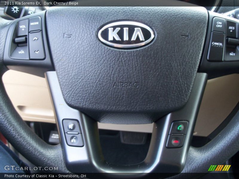 Dark Cherry / Beige 2011 Kia Sorento EX