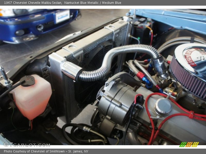 Nantucket Blue Metallic / Medium Blue 1967 Chevrolet Chevelle Malibu Sedan