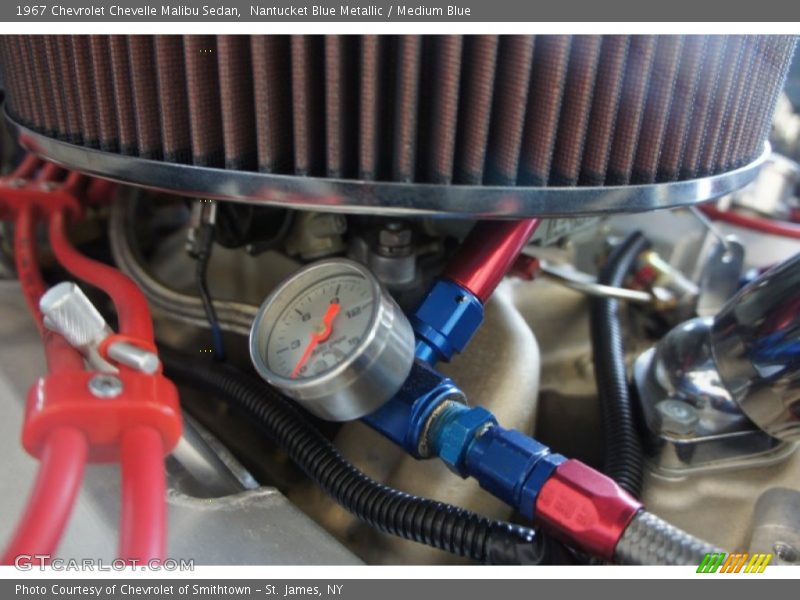 Nantucket Blue Metallic / Medium Blue 1967 Chevrolet Chevelle Malibu Sedan
