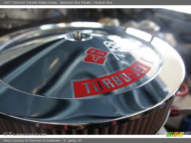 Nantucket Blue Metallic / Medium Blue 1967 Chevrolet Chevelle Malibu Sedan