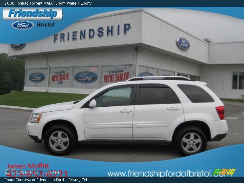Bright White / Ebony 2008 Pontiac Torrent AWD