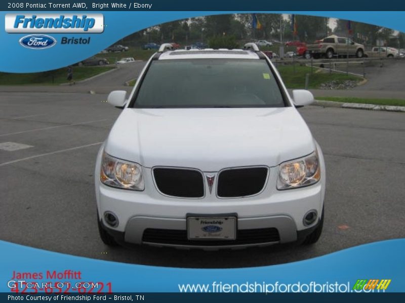Bright White / Ebony 2008 Pontiac Torrent AWD
