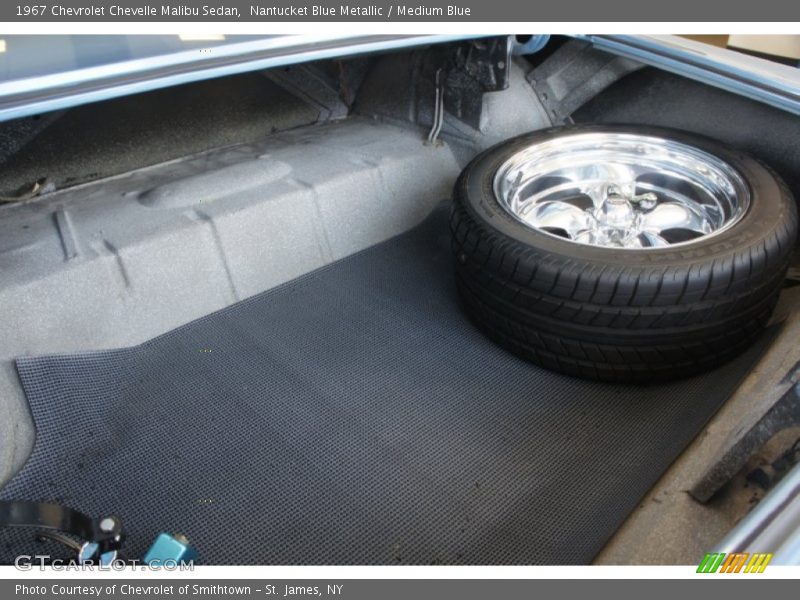 Nantucket Blue Metallic / Medium Blue 1967 Chevrolet Chevelle Malibu Sedan