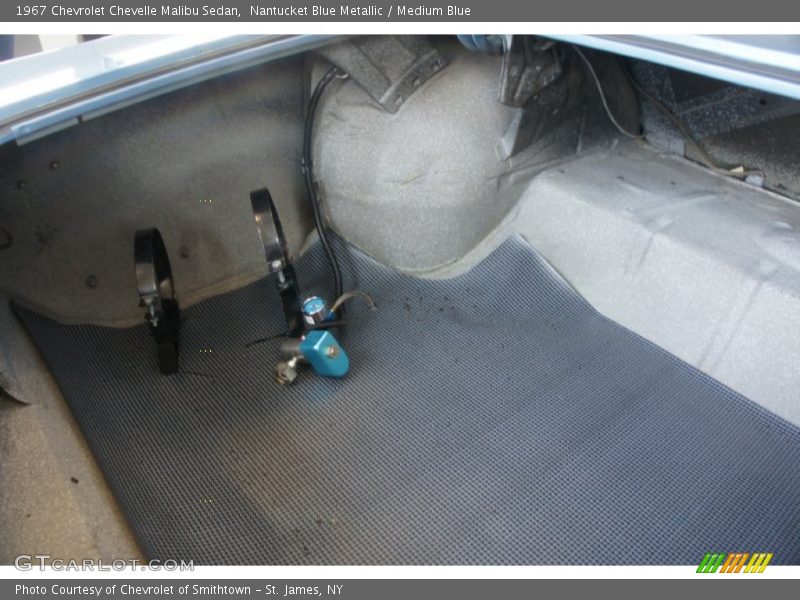Nantucket Blue Metallic / Medium Blue 1967 Chevrolet Chevelle Malibu Sedan