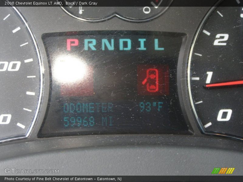 Black / Dark Gray 2008 Chevrolet Equinox LT AWD