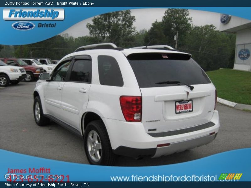 Bright White / Ebony 2008 Pontiac Torrent AWD