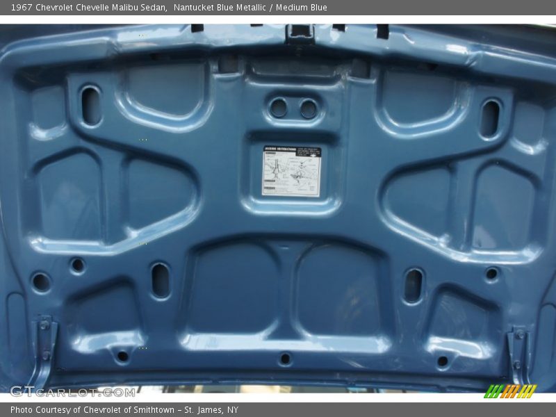 Nantucket Blue Metallic / Medium Blue 1967 Chevrolet Chevelle Malibu Sedan