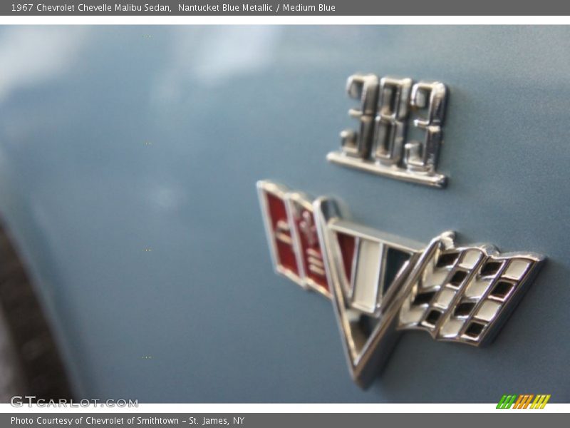 Nantucket Blue Metallic / Medium Blue 1967 Chevrolet Chevelle Malibu Sedan