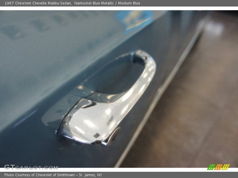 Nantucket Blue Metallic / Medium Blue 1967 Chevrolet Chevelle Malibu Sedan