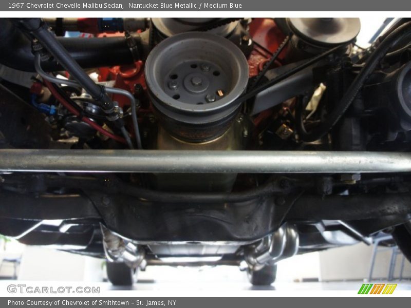 Nantucket Blue Metallic / Medium Blue 1967 Chevrolet Chevelle Malibu Sedan